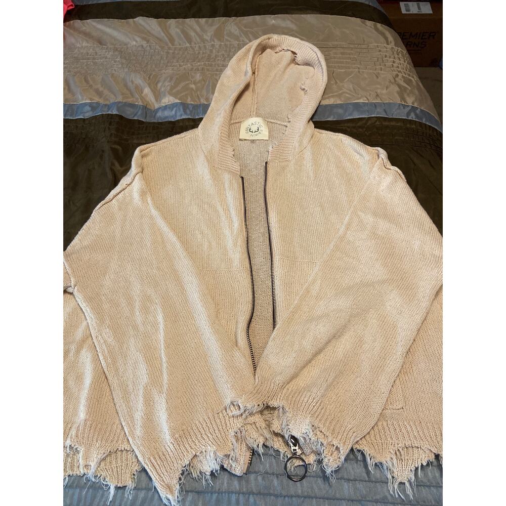 Fantastic Fawn distressed zip up hoodie Size Small (S)